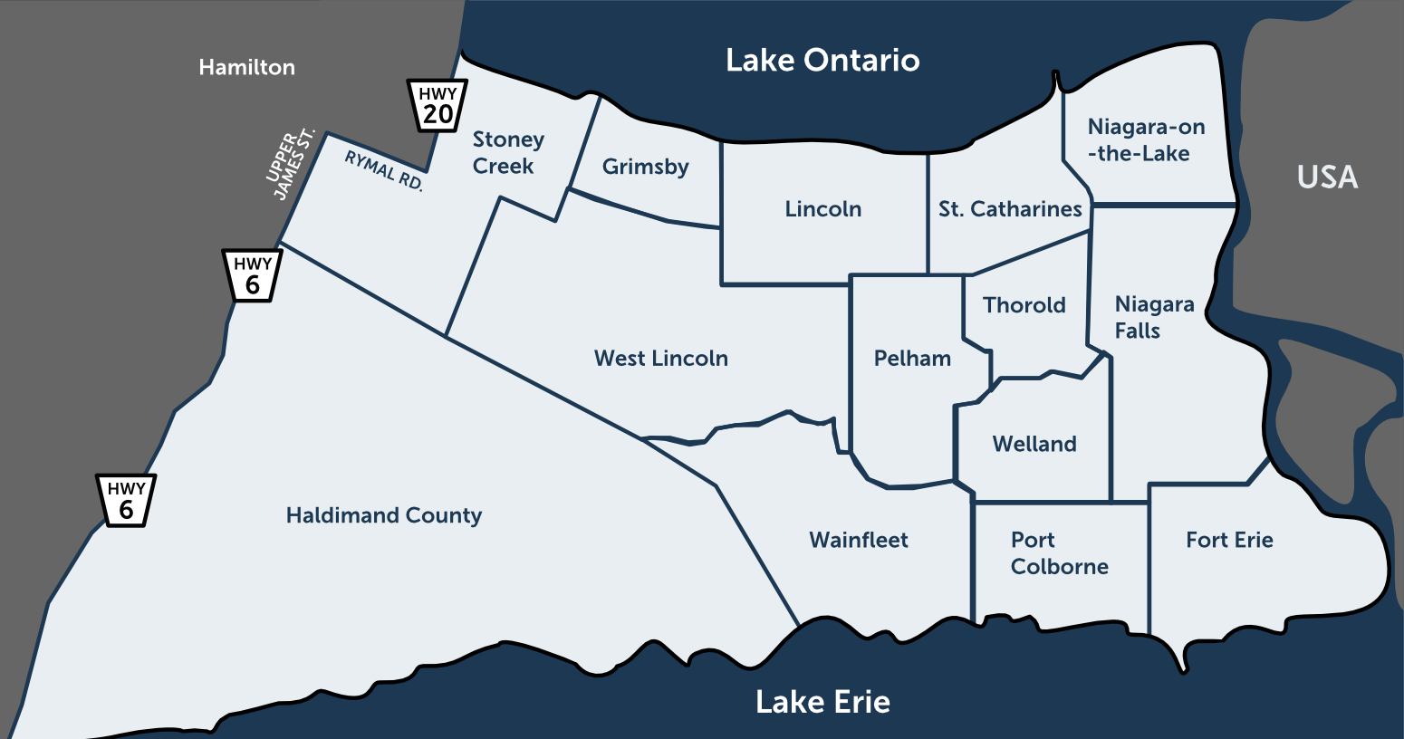 BCM Insurance - Territory Map